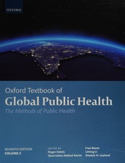 Oxford Textbook of Global Public Health cover